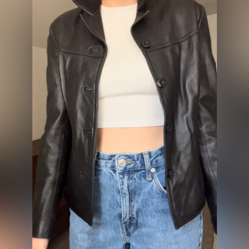 Wilsons Leather black blazer